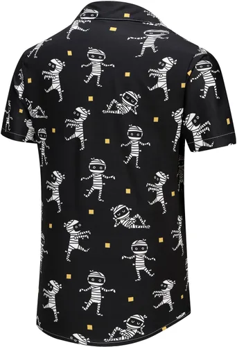 Vista 157 de KYKU - Camisa hawaiana funky para hombre, ropa tropical para vacaciones en Palm Beach