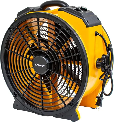 Vista 3 de XPOWER FA-420-6 VENTILADOR DE MUELLE (Amarillo)