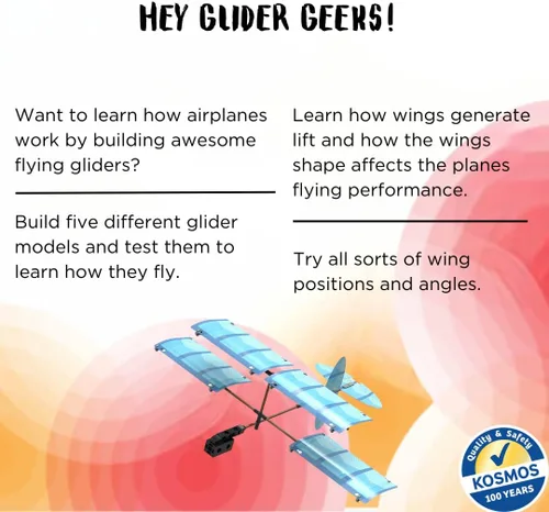 Vista 3 de Thames & Kosmos Kit de experimentos STEM de aviones ultraligeros Construye 5 planeadores Aprende cómo funcionan los aviones para mayores de 8