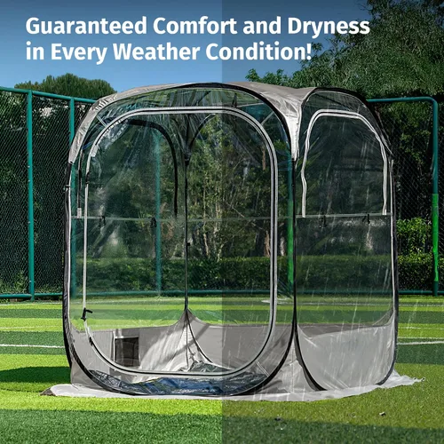Vista 3 de East Oak Weather Sports Tent for Fishing, Sports Event Pop Up Bubble Tent Instant Sun & Rain Shelter No Condensation, Spacious Interior, Ultra