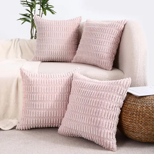 Vista 17 de All Smiles - Juego de 4 fundas de almohada decorativas negras de 16 x 16 pulgadas para decoración rústica de estilo casa de campo, funda de cojín