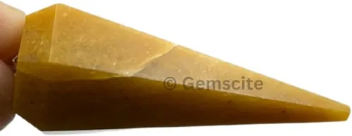 Vista 83 de WholesaleGemShop Péndulo facetado de cristal de piedras preciosas naturales