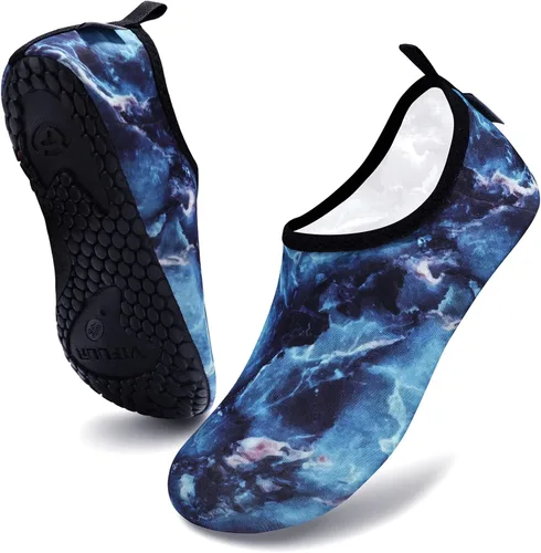 Vista 3 de VIFUUR - Zapatos para deportes acuáticos, calcetines acuáticos, de secado rápido, para yoga, con sensación de andar descalzo, sin cordones