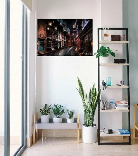 Vista 4 de Harry Potter - Póster impreso (Callejón Diagon) (tamaño: 36 x 24 pulgadas)