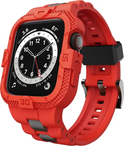 Vista 9 de Correas Compatibles para Apple Watch de 41mm, 40mm, 38mm, Correa Deportiva Resistente para Hombres con Estuche Protector para Watch Series 9, 8