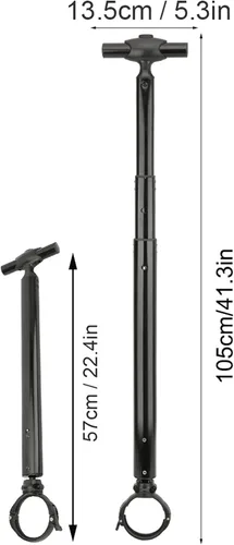 Vista 7 de Alomejor Balancing Scooter Handle Telescópico Control Strut Stent Accesorio para scooter eléctrico de autoequilibrio (negro)