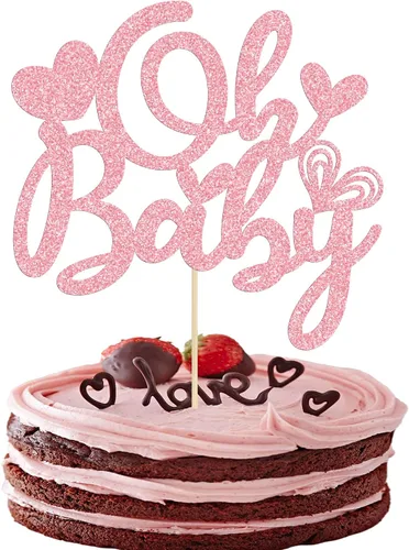 Vista 25 de 24 piezas de decoración de cupcakes con purpurina dorada para el día de San Valentín, temática de San Valentín, fiesta de cumpleaños, suministros