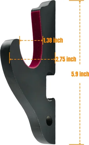 Vista 5 de Juego de 2 ganchos de espada para montaje en pared, soporte ajustable para Katana Wakizashi Tanto Genji Sword Arms Rack