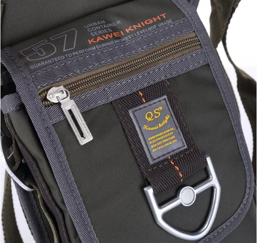 Vista 7 de Kawei Knight bolsa táctica de nylon para pierna, impermeable