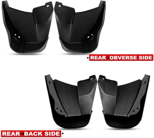 Vista 3 de Compatible con Honda Civic 1996-2000 Coupe Sedan 4 unidades de protectores contra salpicaduras delanteros y traseros