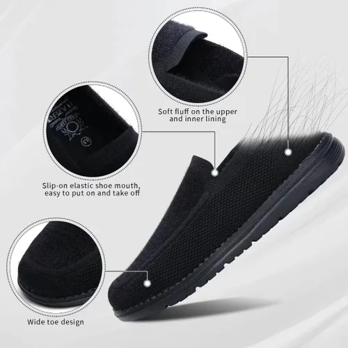 Vista 4 de 1TAZERO Mocasines sin cordones para hombre con plantillas de soporte de arco, zapatos casuales para hombre para fascitis plantar