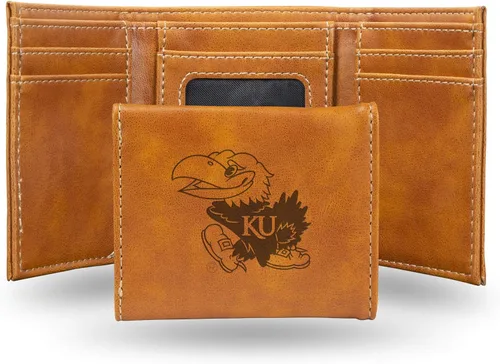 Vista 70 de NCAA Rico Industries - Billetera triple grabada con láser, con grabado láser, accesorio para hombre