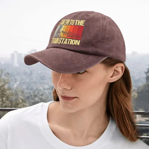 Vista 5 de devor Hats Take Him to The Train Station Baseball Cap, Funny Hat for Women