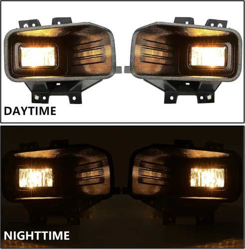Vista 9 de HECASA Par de luces antiniebla compatibles con Ford F150 F-150 2018-2020 Reemplazo para FO2593246 FO2592246 FO2592246 Lámparas antiniebla