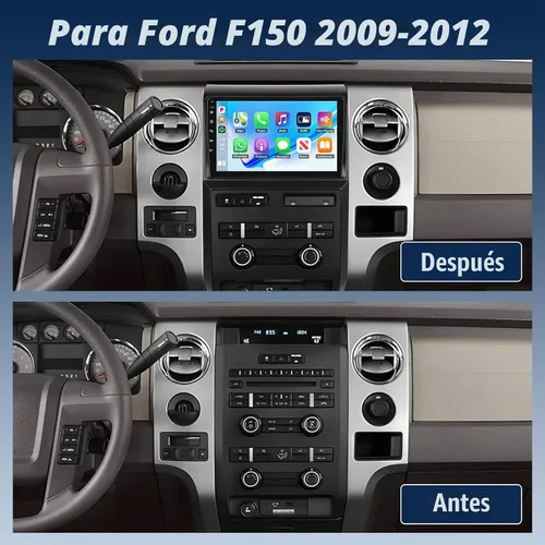 Vista 2 de Android 15 4G+128G Estéreo de coche para Ford F150 2009 2010 2011 2012 con Carplay inalámbrico Android Auto, 9 "Incell pantalla táctil principal