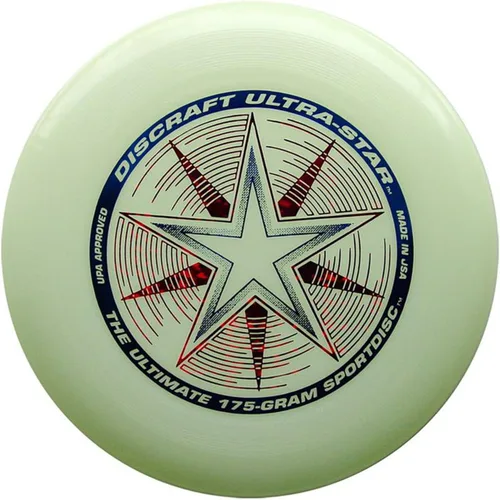 Vista 4 de Discraft Paquete Ultimate Disc de 6.17 oz (3 discos), blanco, naranja y resplandor