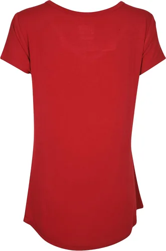 Vista 2 de Ultra Game Camiseta de mujer NBA Oficial con cuello en V y strass de manga corta