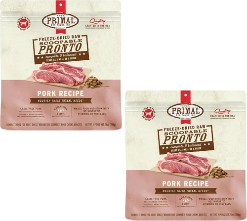 Vista 13 de Primal Comida para Perros Cachorro Liofilizada, Pronto Mini Nuggets; Sirva con Cuchara, Comida Completa y Equilibrada; También Use Como Tapa