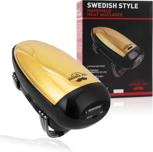 Vista 7 de Masajeador de calor de mano profesional con cordón/inalámbrico, carga USB, vibración para cuello, piernas, mano, 2 nodos de masaje, 1 botón caliente