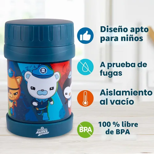 Vista 2 de Octonauts Above & Beyond - Tarro de alimentos de acero inoxidable para Azul