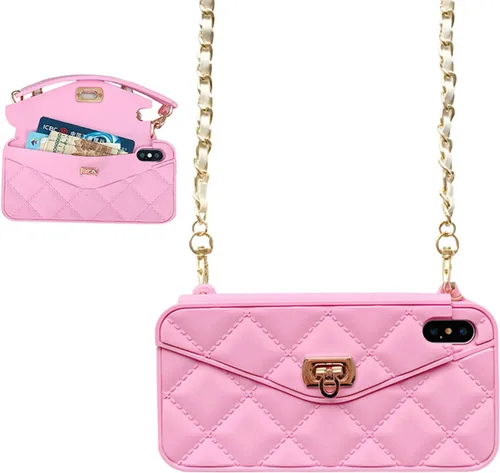 Vista 52 de UnnFiko Funda tipo cartera compatible con iPhone 6 / iPhone 6s, bonito diseño de bolsa de lujo, funda con bolsillo para tarjetas tipo libro