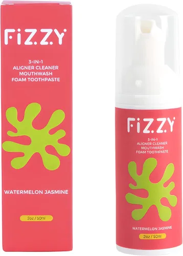 Vista 8 de Limpiador de espuma 3 en 1, retenedor, alineador y dentadura postiza, pepino de menta Mouthwash & foam toothpaste. Alcohol-free, SLS-free