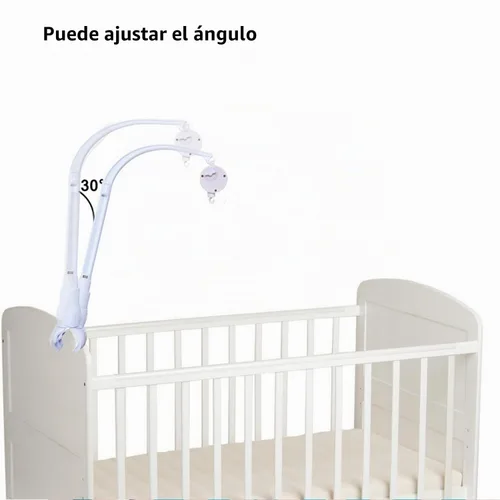 Vista 6 de 23 pulgadas cuna móvil brazo vivero brazo móvil bebé suspensión
