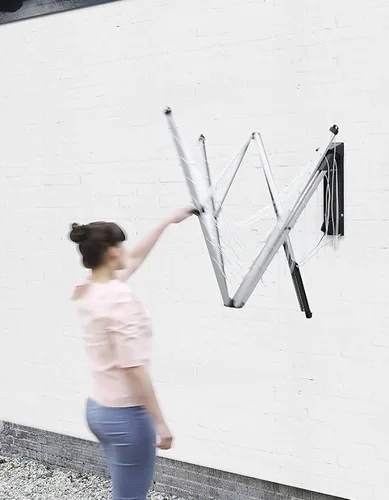 Vista 4 de Brabantia Secador rotativo Wallfix de pared -78 pies, 375842