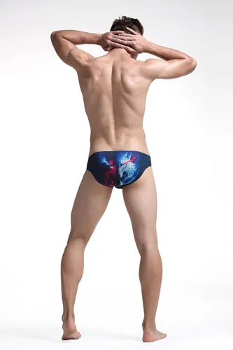 Vista 4 de Azuki Ropa interior estampada en 3D para hombre