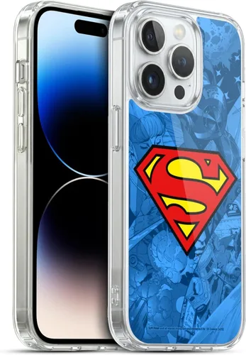 Vista 78 de Head Case Designs Funda de gel con licencia oficial de Superman DC Comics Collage Comicbook Art [protección de grado militar] compatible con Apple