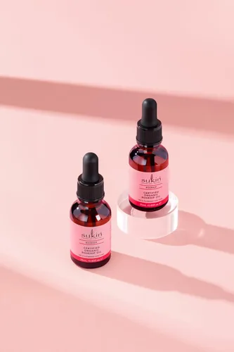 Vista 6 de Sukin Aceite de rosa mosqueta orgánico certificado, 0.85 fl oz