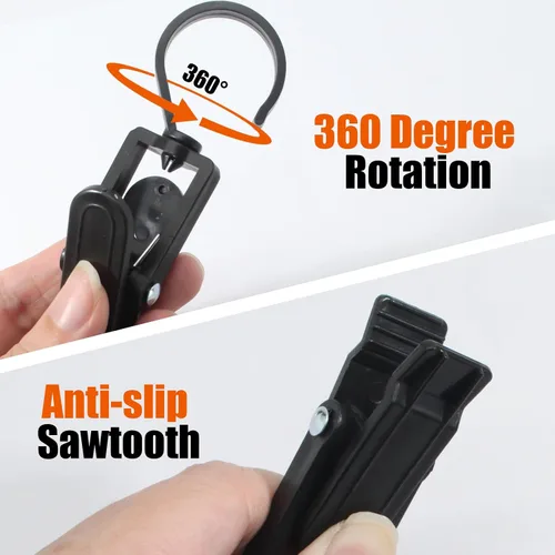 Vista 3 de Ganchos giratorios de plástico para colgar, ganchos giratorios súper fuertes, ganchos para ropa, clips de ropa, perchas de armario para el hogar