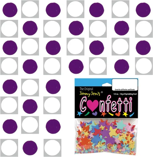 Vista 61 de Confetti Circle 1/4" Negro, Azul Marino Combo - 2 bolsas de media onza (1 oz) (8550/9971)