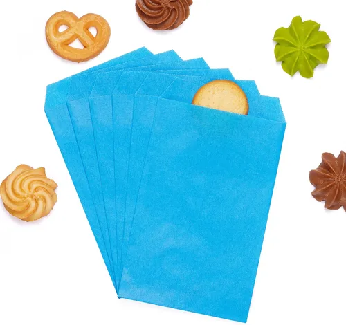 Vista 16 de Quotidian Bolsas de papel planas negras para galletas de 4 x 6 pulgadas Negro
