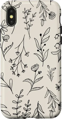 Vista 5 de Sand Beige Wildflower Floral Pattern Case for iPhone 16