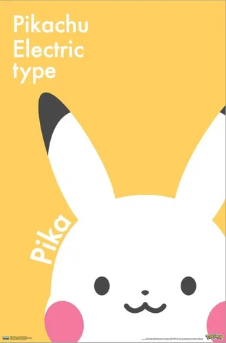 Vista 2 de Trends International Pokémon - Póster de pared tipo eléctrico Pikachu