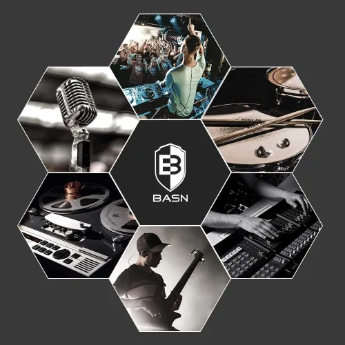Vista 5 de BASN Auriculares profesionales intrauditivos con monitor para cantantes, bateristas y músicos con conector MMCX IEM (Pro Clear Negro)
