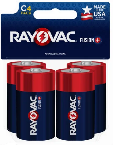 Vista 6 de Rayovac Baterías Fusion C (paquete de 4), pilas alcalinas C