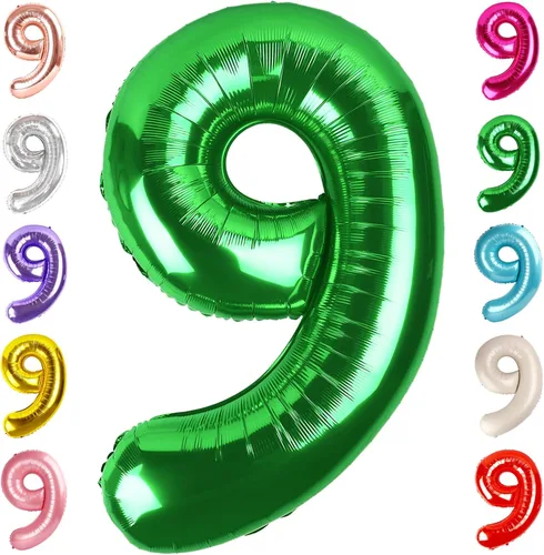 Vista 14 de Globos del números 0 de 40 pulgadas para formar los números 10, 20, 30, 40, 50, 60, 70, 80, 90, 100, para decoración de cumpleaños, bodas, eventos