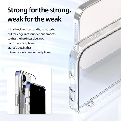 Vista 6 de araree Nukin - Funda diseñada para iPhone 15, antiarañazos, de policarbonato duro, delgada, antiamarilleamiento, a prueba de golpes, compatible
