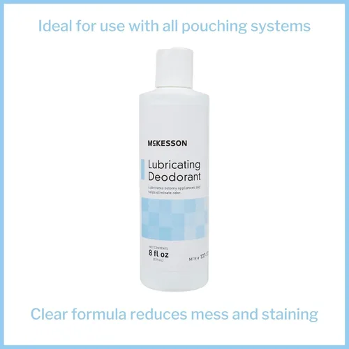 Vista 4 de McKesson Desodorante lubricante para bolsas de ostomía, sin perfume, 8 onzas, 1 unidad, 6 paquetes, 6 en total