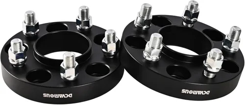 Vista 6 de 4 espaciadores de rueda centrados de 5 x 4.5 pulgadas (2.54 cm de espesor, pernos de 1/2 pulgada) compatibles con Jeep 5x114.3 para 1984-2001