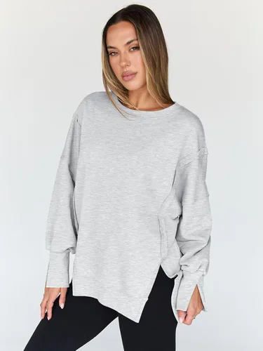 Vista 3 de Trendy Queen - Sudaderas de cuello redondo de gran tamaño para mujer, ropa de otoño, ropa de invierno Y2K para adolescentes y niñas