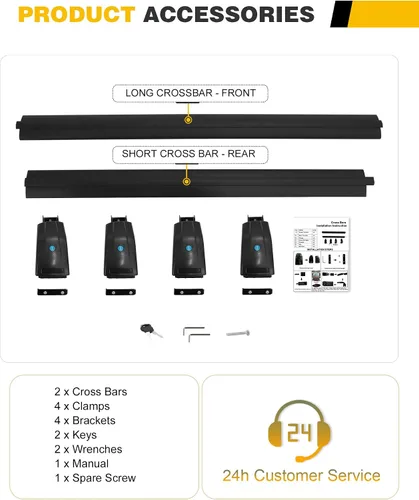 Vista 3 de Barras Transversales de Techo Compatibles con Buick Encore 2013 2014 2015 2016 2017 2018 2019 2020 2021 2022 Portaequipajes con Barras Transversales
