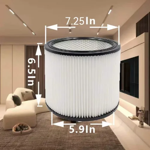 Vista 2 de Filtro de repuesto para filtros Shop Vac 90304 90585 Filtro Shop Vac húmedo y seco - Perfecto para aspiradora húmeda y seca Filtros Shop Vac de 5