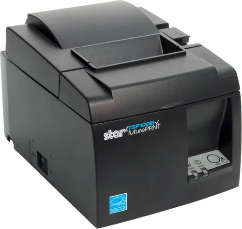 Vista 4 de Star Micronics TSP143IIIBi - Impresora térmica de recibos Bluetooth para iOS, Android y Windows con cortador automático y fuente de alimentación