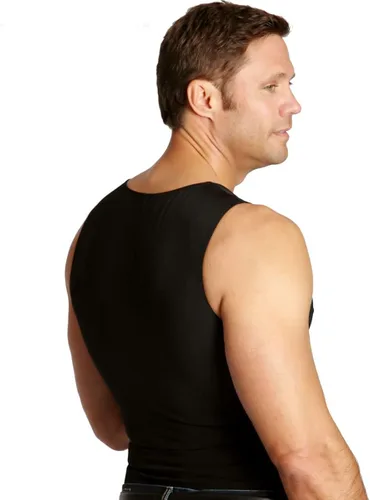 Vista 3 de Insta Slim musculosa de compresión muscular (Int) para hombre