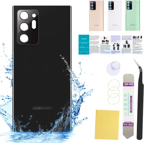 Vista 78 de Compatible con Samsung Galaxy Note 8 - Carcasa trasera de repuesto de cristal de 6.3 pulgadas, SM-N950, todos los portadores con manual de Negro