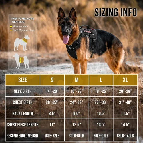 Vista 2 de OneTigris Arnés táctico sin tirones para perros pequeños, chaleco reflectante K9 de fácil control con paneles de gancho y bucle, arnés ajustable