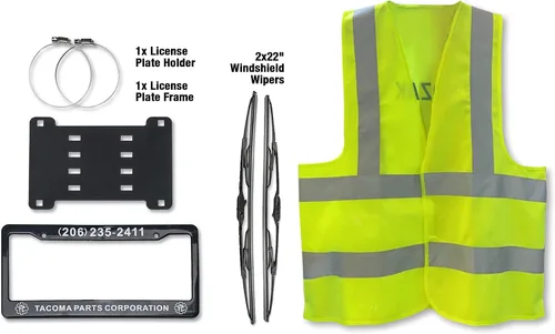 Vista 5 de KOZAK Parrilla para parachoques delantero, cepillo de ciervo, protector de alce, redondo, luces LED de 4 x 6 pulgadas, soporte para matrícula